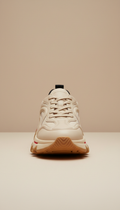 Beige Vegan Leather Trainer