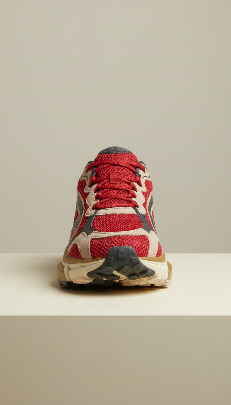 Red Mesh Performance Runner