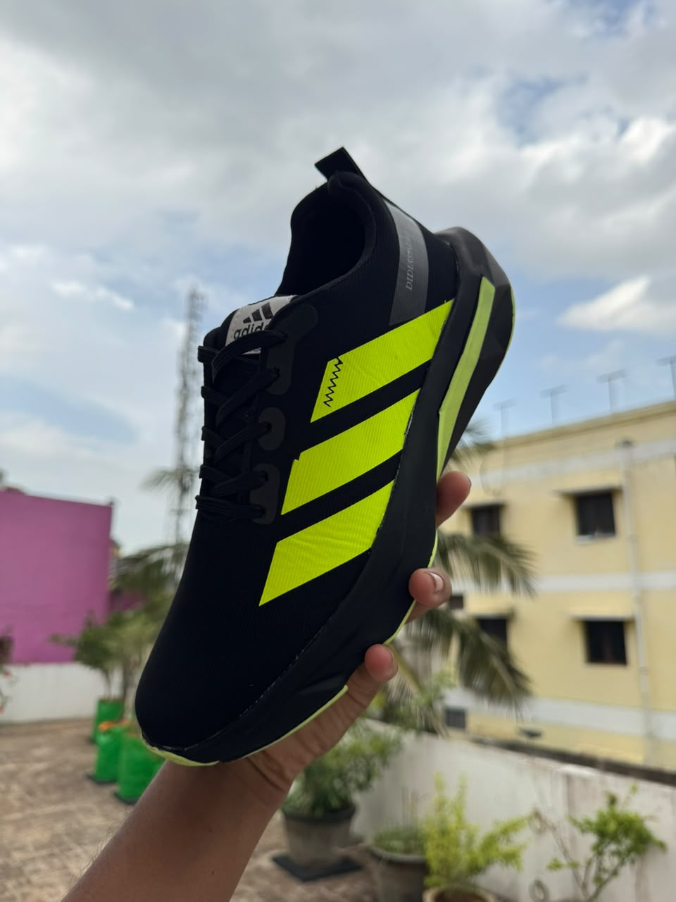 black adidas shoe